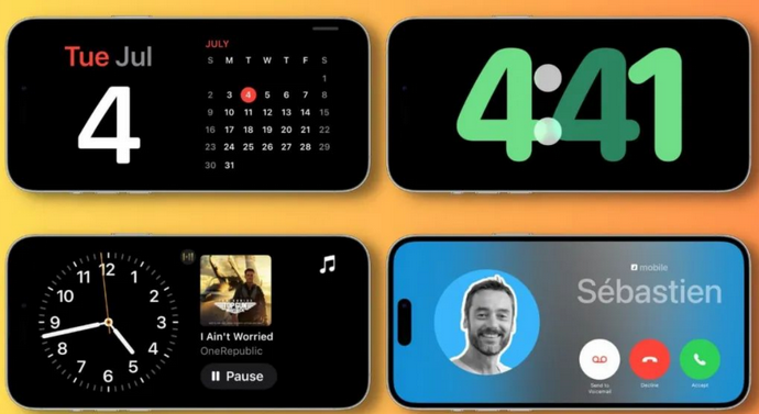 全州苹果手机维修分享iOS17横屏充电待机显示有什么好处 