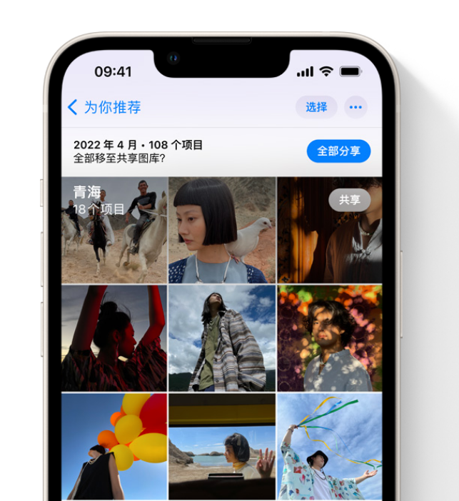 全州苹果维修网点分享在 iPhone 上使用共享图库 