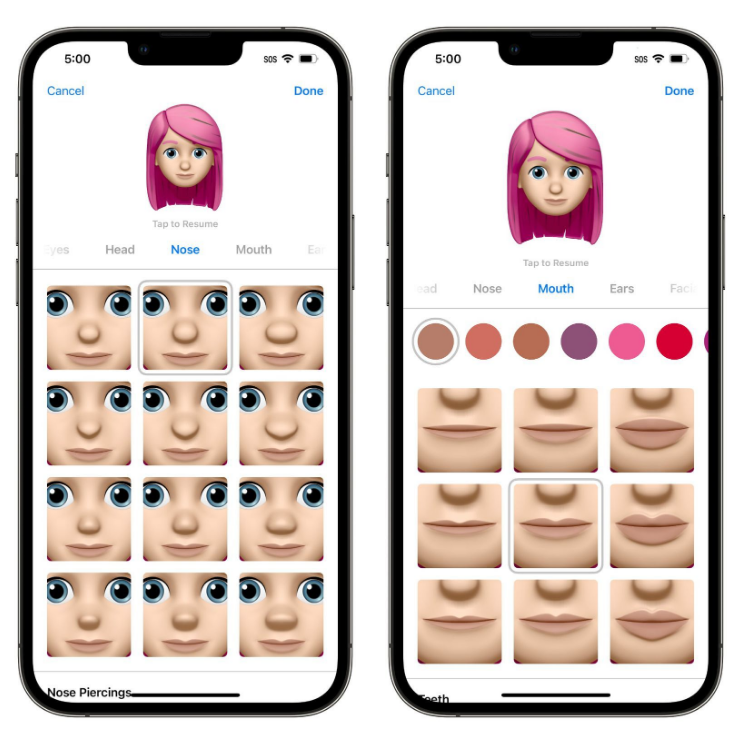 全州苹果手机维修分享​iOS 16中的拟我表情有了哪些变化和升级 