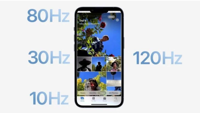全州苹果14维修分享iPhone 14有高刷吗 
