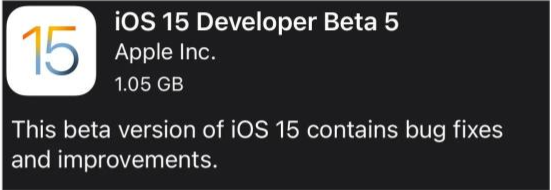 全州苹果手机维修分享如何升级到iOS15.0 beta5 
